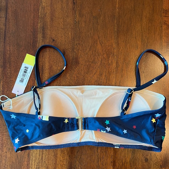 Summersalt Oasis Bikini Top- Small Scatter Stars in Deep Sea- Sz 6 - Picture 2 of 4